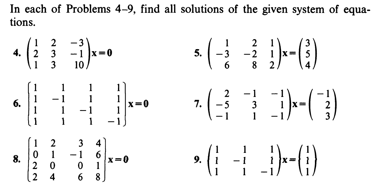 Solved In each of Problems 4−9, find all solutions of the | Chegg.com