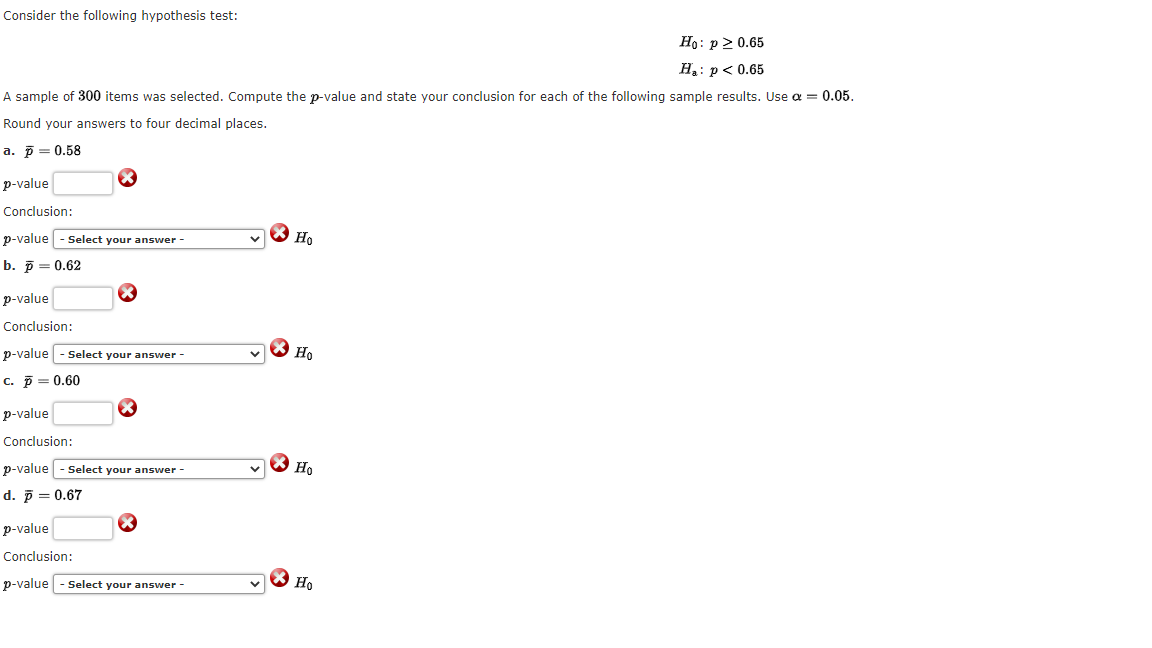 Solved Consider The Following Hypothesis Test Chegg Com