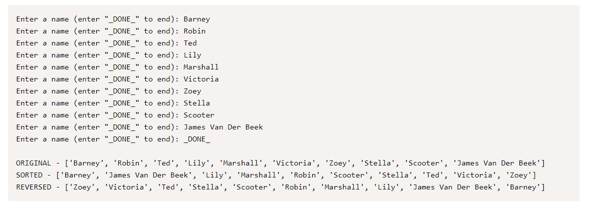 Solved python code needed. output must match the output | Chegg.com