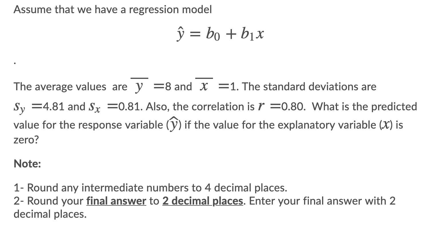 Solved Assume That We Have A Regression Model U Bo Bi Chegg Com