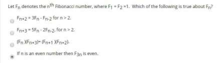 Solved Let Fn denotes the nth Fibonacci number, where F1 = | Chegg.com