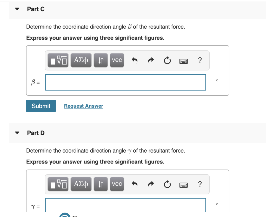 Solved Part A The Resultant Force. Determine The Magnitude | Chegg.com