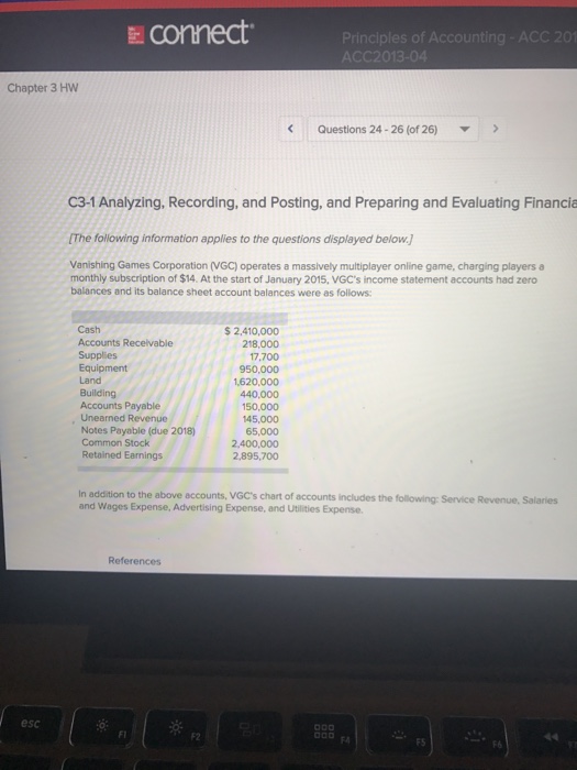 connect accounting homework answers