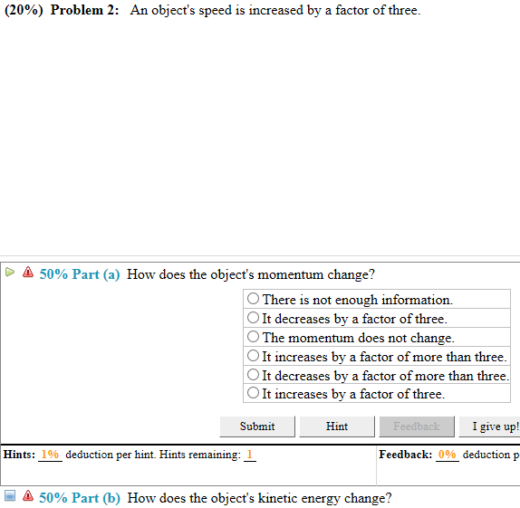 solved-20-problem-2-an-object-s-speed-is-increased-by-a-chegg