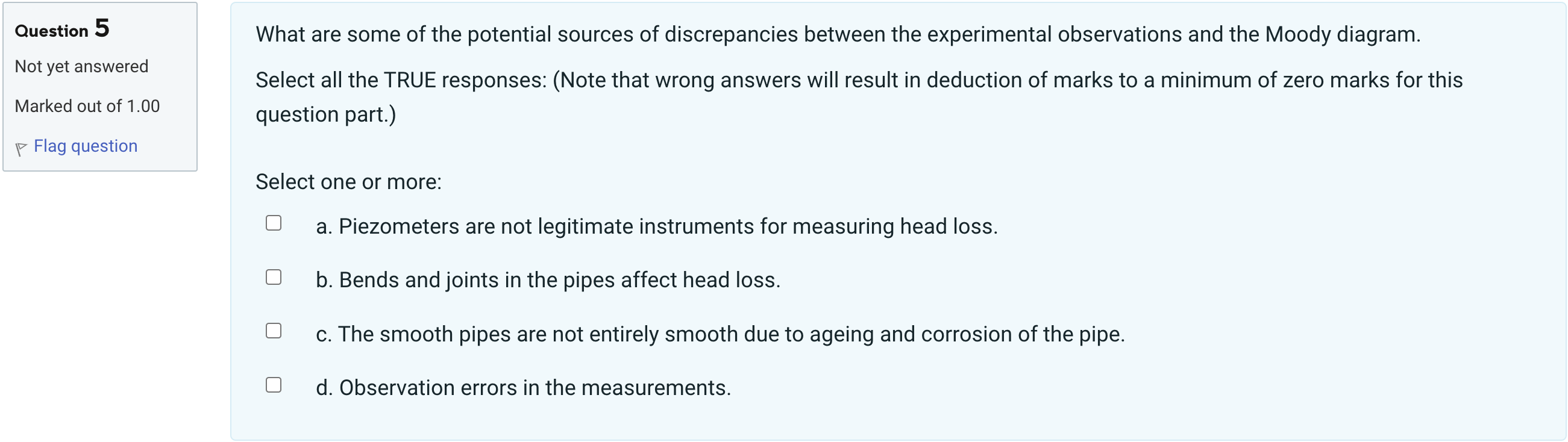 Solved Question 5 What are some of the potential sources of | Chegg.com