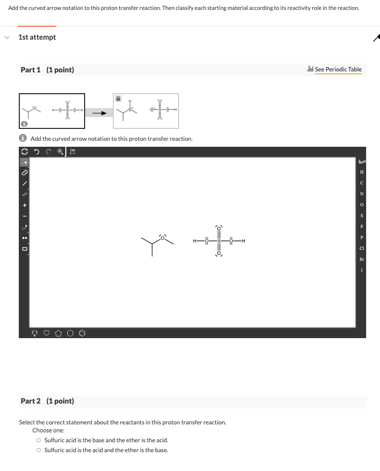 Solved Add the curved arrow notation to this proton transfer | Chegg.com