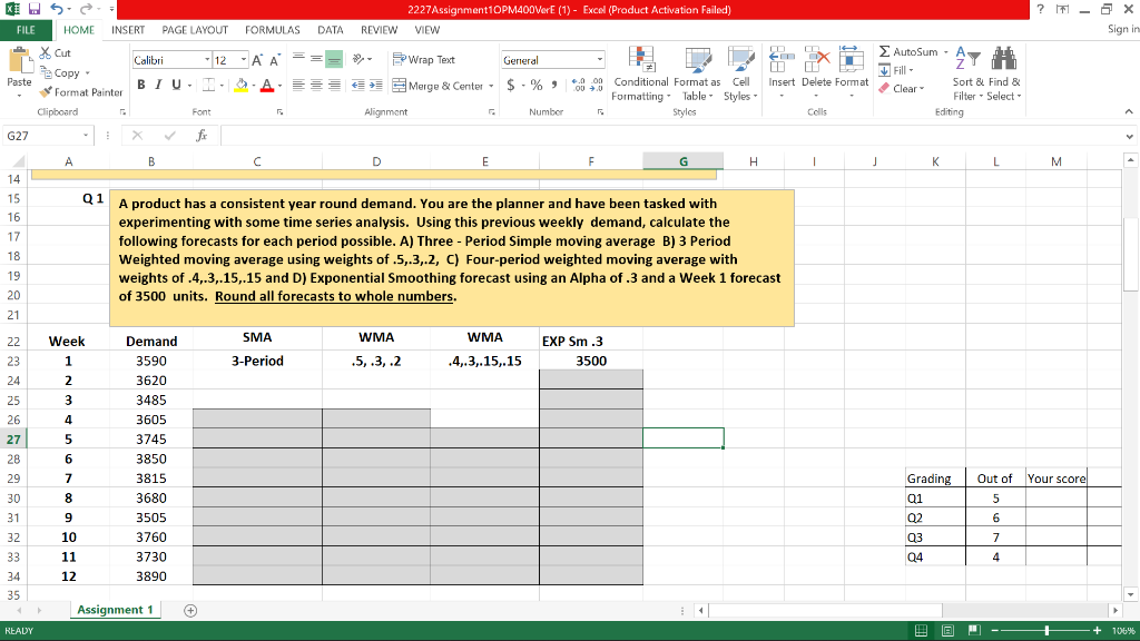 Solved A product has a consistent year round demand. You are