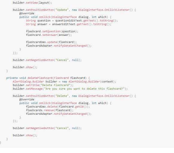 Solved I would like to develop a flashcard android studio