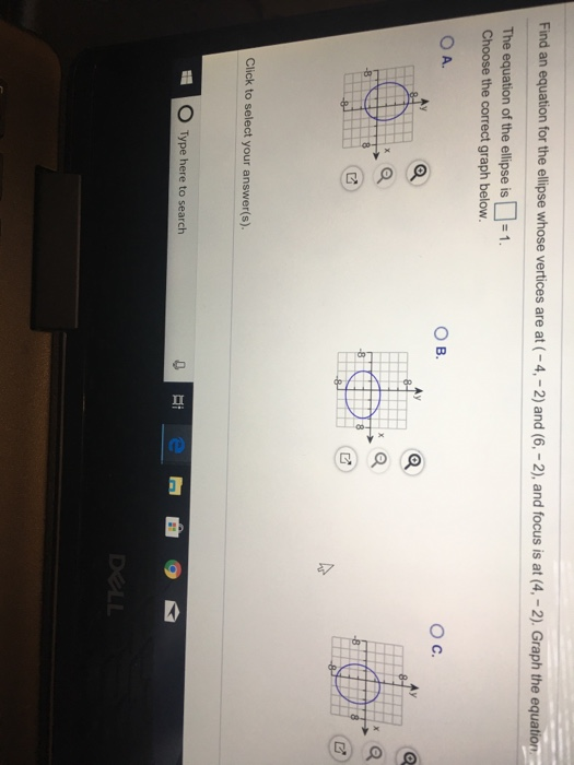 Solved Find an equation for the ellipse whose vertices are | Chegg.com