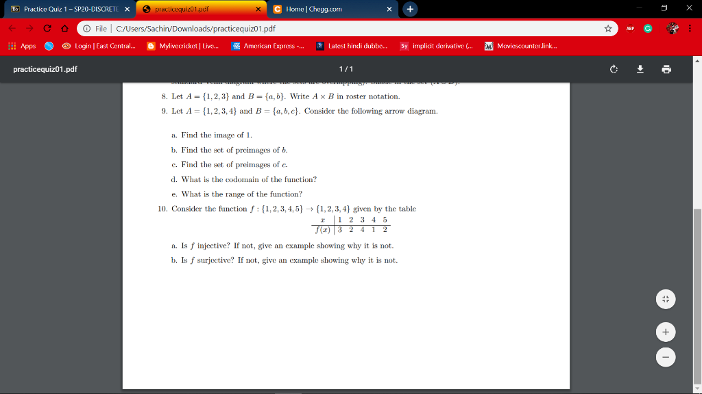 Solved Bo Practice Quic 1 Sp Discrete X 3 Practicequi Chegg Com