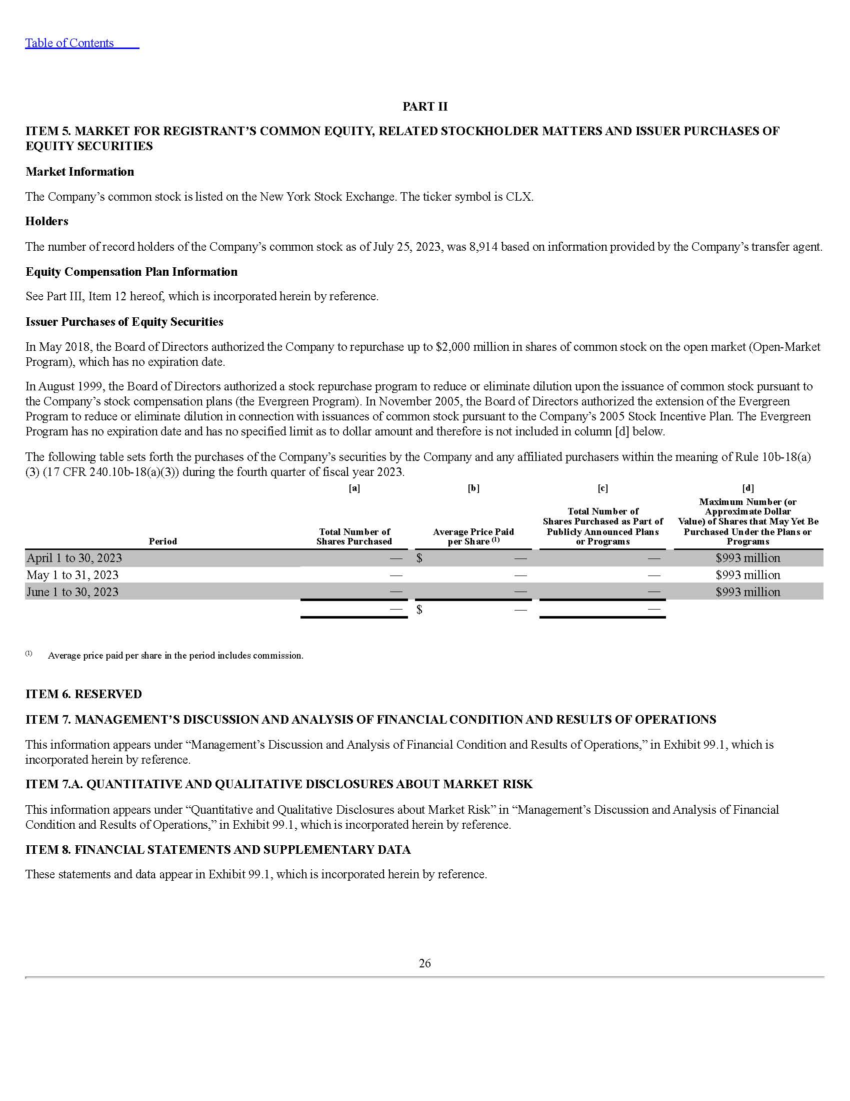 Income Statement – Vertical Analysis - The Clorox | Chegg.com