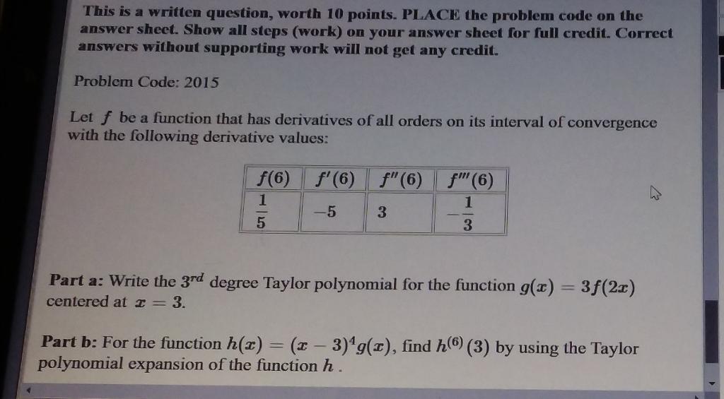 Solved This is a written question, worth 10 points. PLACE | Chegg.com