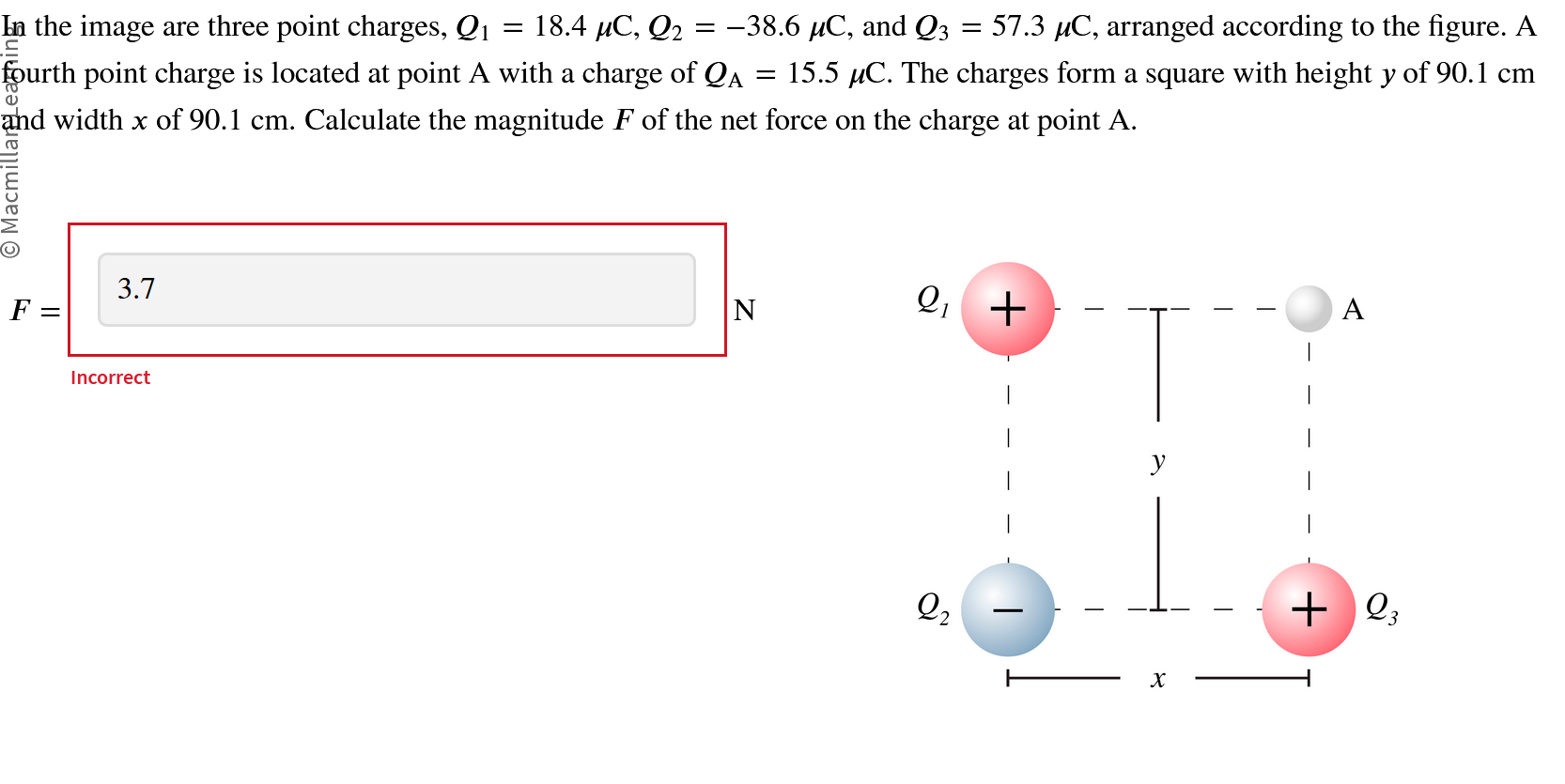 Solved the image are three point charges, | Chegg.com