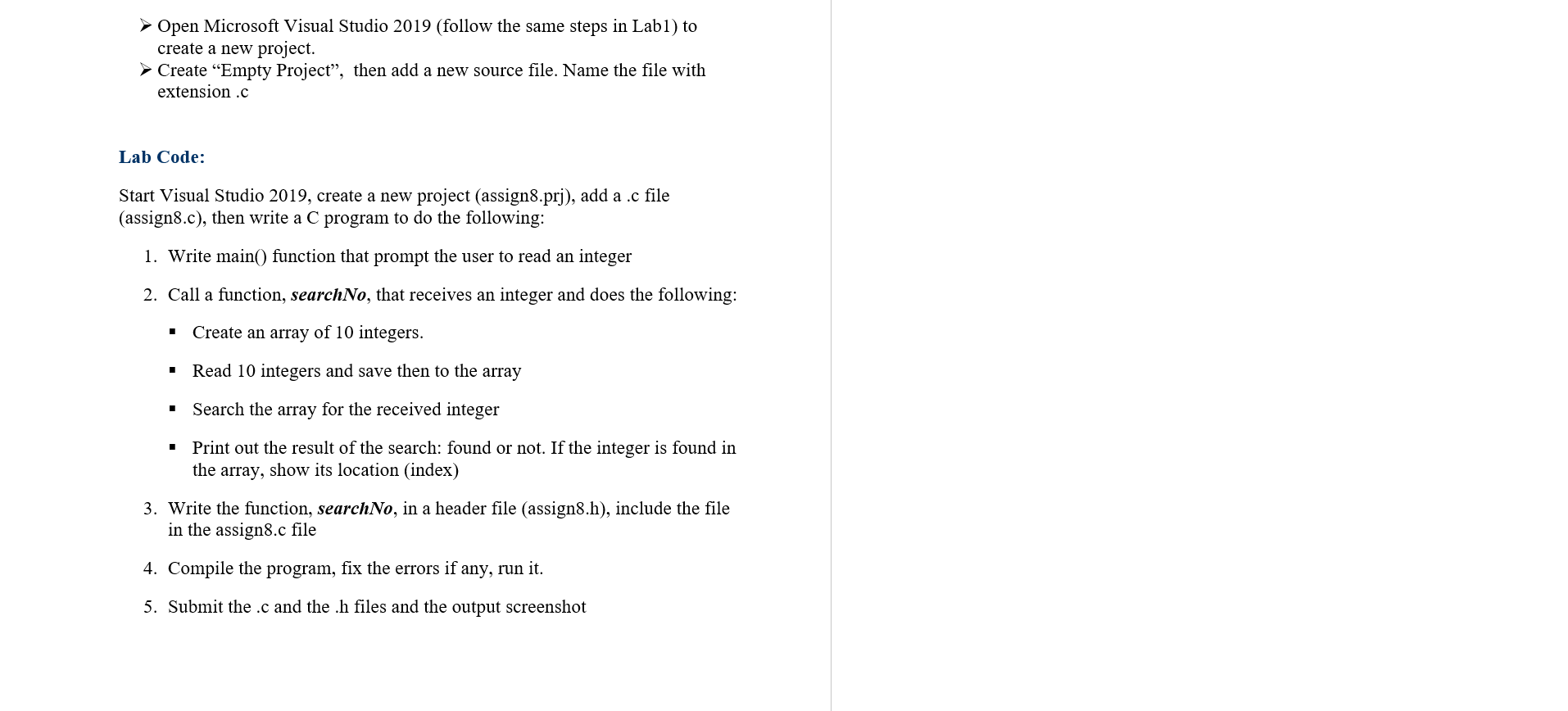 Solved Open Microsoft Visual Studio 2019 (follow the same | Chegg.com