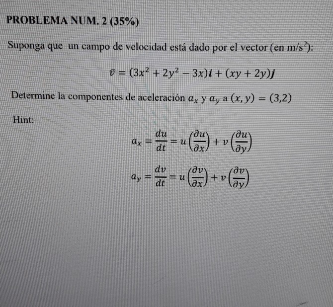 Solved Suppose That A Velocity Field Is Given By The Vector | Chegg.com