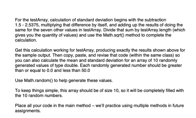 Solved In statistics, the standard deviation is a measure of | Chegg.com