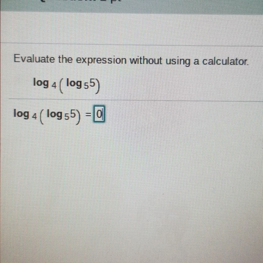 Solved Evaluate the expression without using a calculator. | Chegg.com