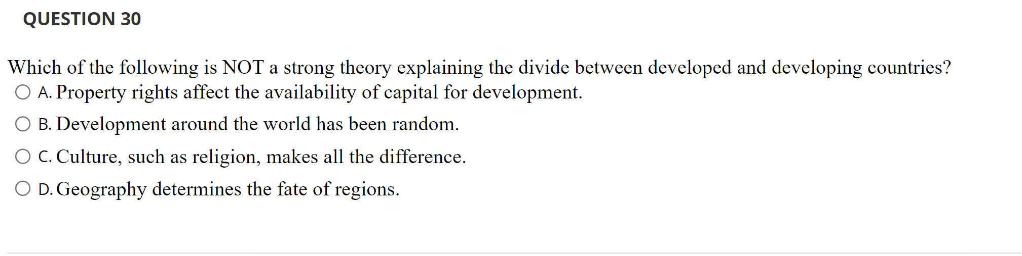 Solved Which of the following is NOT a strong theory | Chegg.com