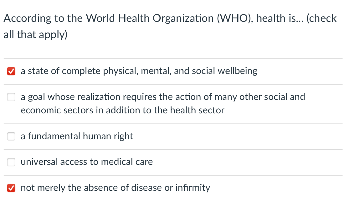 Solved According To The World Health Organization (WHO), | Chegg.com