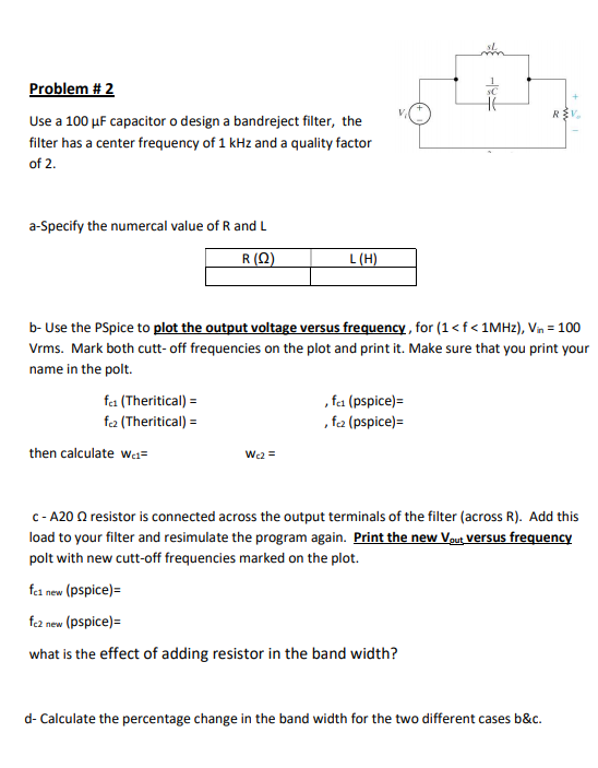 Solved please answer all parts without the pspice | Chegg.com