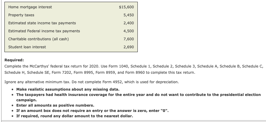 Comprehensive Problem 6-1A Richard McCarthy (born | Chegg.com