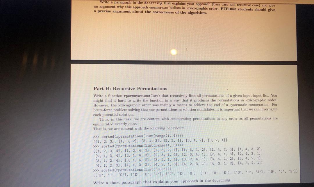 I want answers in python from task 1 part B onwards | Chegg.com