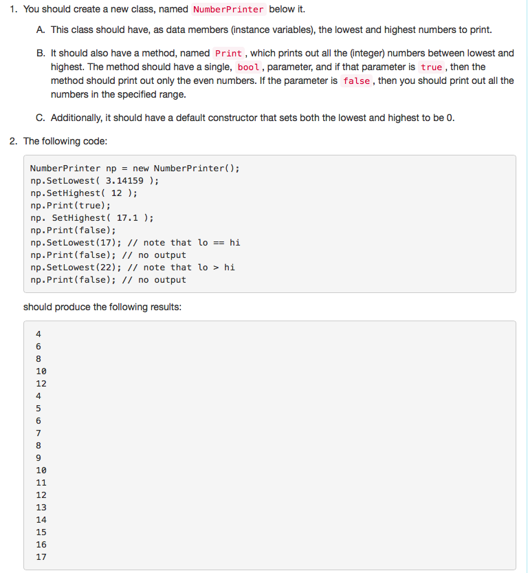 Solved [C#] I need to print out numbers between highest and | Chegg.com
