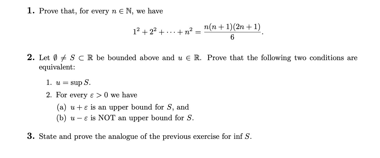 Solved 1. Prove that, for every n∈N, we have | Chegg.com