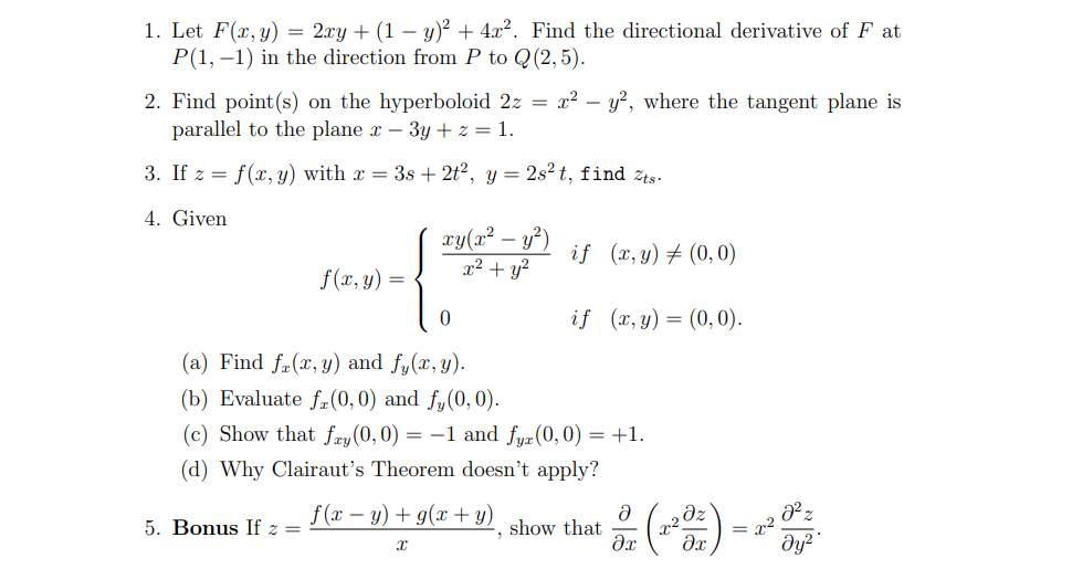 Solved 1 Let F X Y 2xy 1 Y 4x Find The Chegg Com