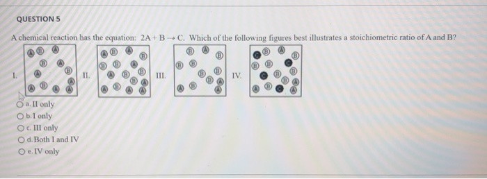 Solved QUESTION 5 A chemical reaction has the equation 2A