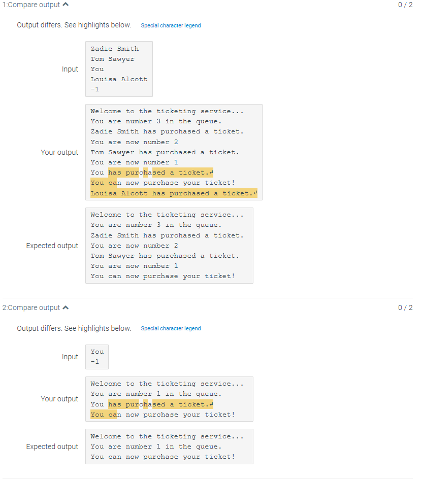 Solved 19.14 LAB: Ticketing service (queue)Given main(), | Chegg.com