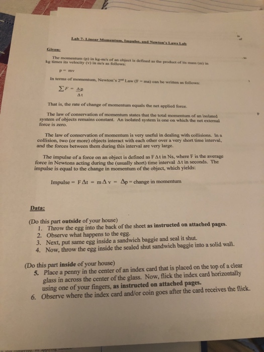 Solved 3. Knowing that the impulse of an object is the | Chegg.com