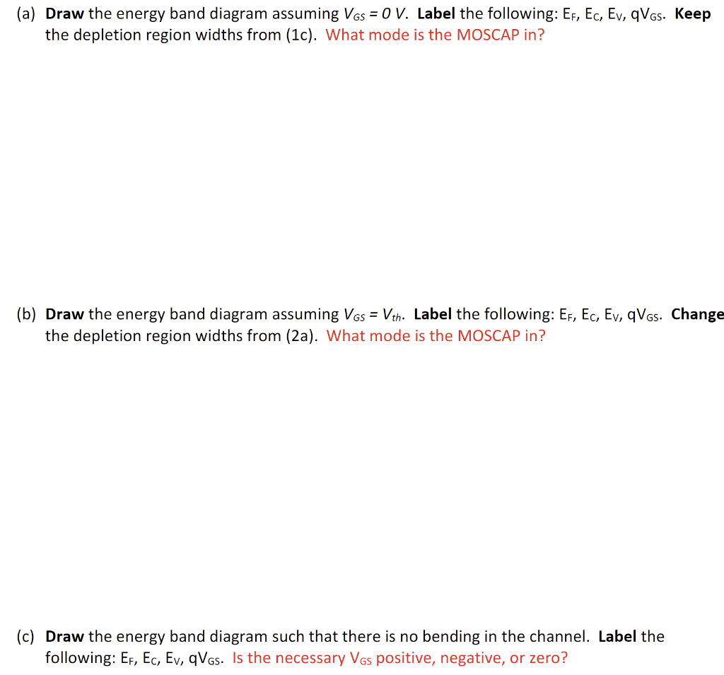 Solved 5. Suppose we have an nMOSCAP made of Si. Suppose the | Chegg.com