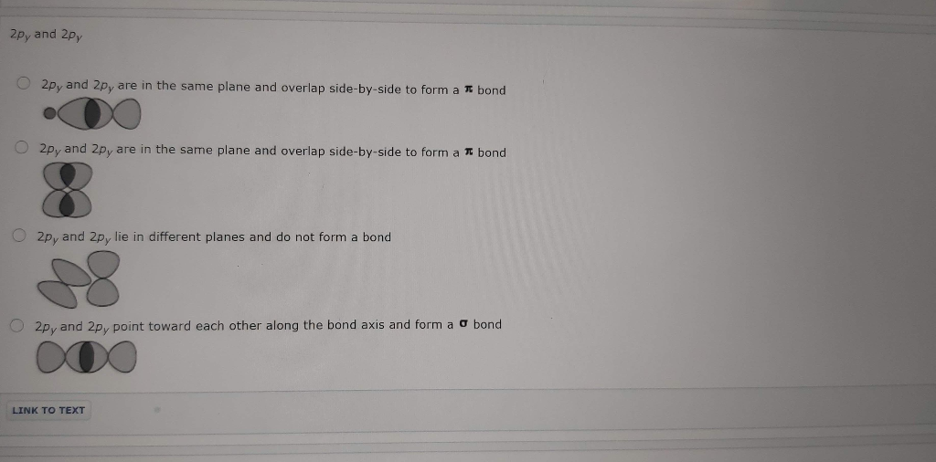 Solved Decide if the following pairs of orbitals overlap to | Chegg.com