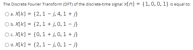 Solved The Discrete Fourier Transform (DFT) of the | Chegg.com