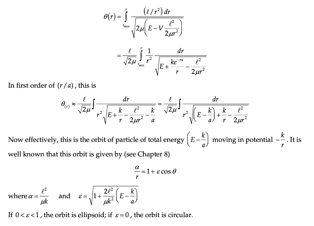 Solved This is a problem about Yukawa potential. Please show | Chegg.com