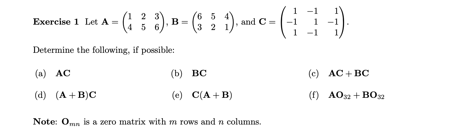Solved -1 Exercise 1 Let A = (des 1 2 4 5 3 6 B 6 5 3 2 1 | Chegg.com