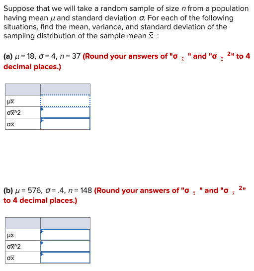 Solved Suppose that we will take a random sample of size n | Chegg.com