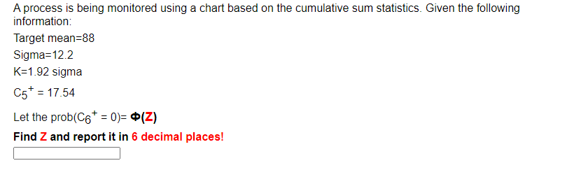 Solved A process is being monitored using a chart based on | Chegg.com