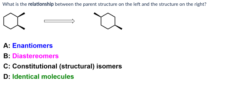 Solved A: Enantiomers B: Diastereomers C: Constitutional | Chegg.com