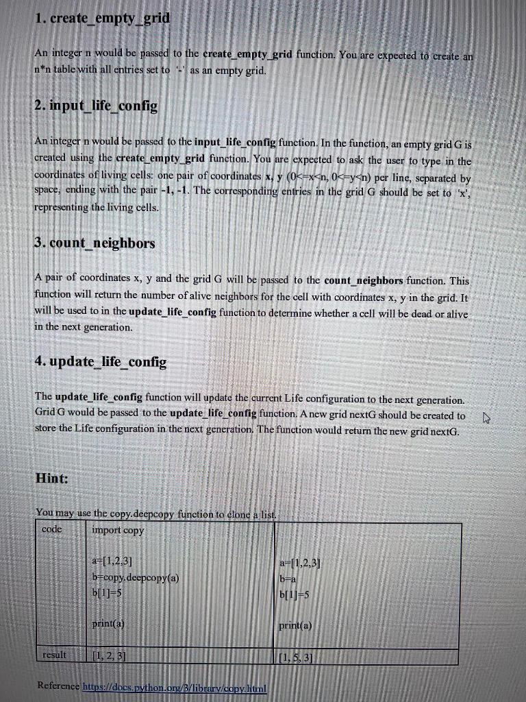 Solved Write a python program to implement a simple game | Chegg.com