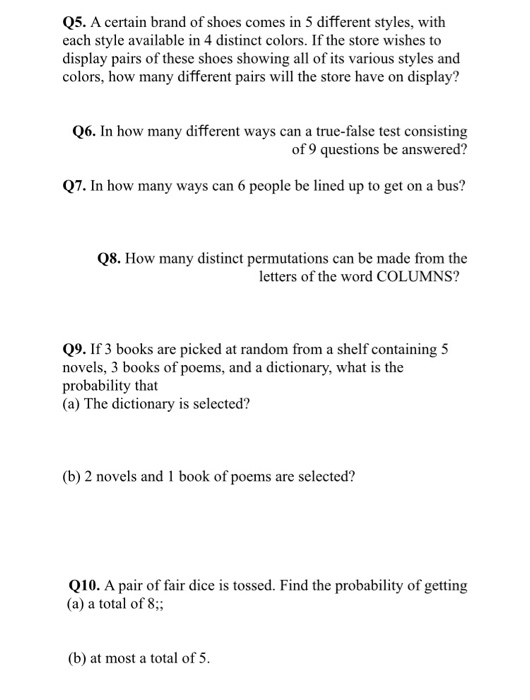 Solved Q1. List the elements of each of the following sample | Chegg.com