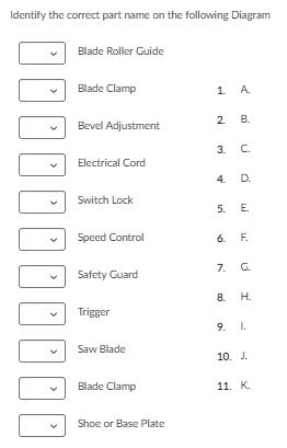 Solved Identify the correct part name on the following | Chegg.com