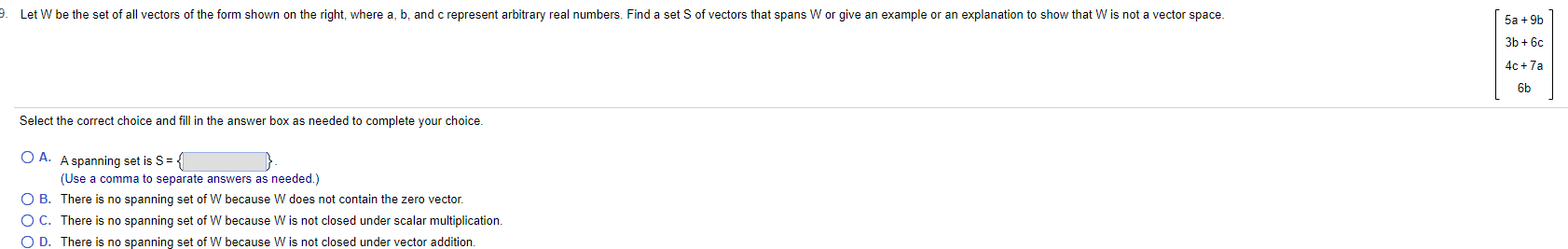Solved Select the correct choice and fill in the answer box | Chegg.com