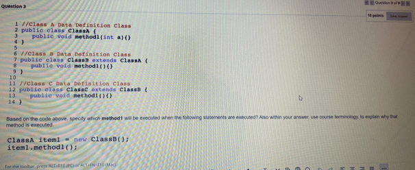Solved Question 3 10 1 //class A Data Definition Class 2 | Chegg.com