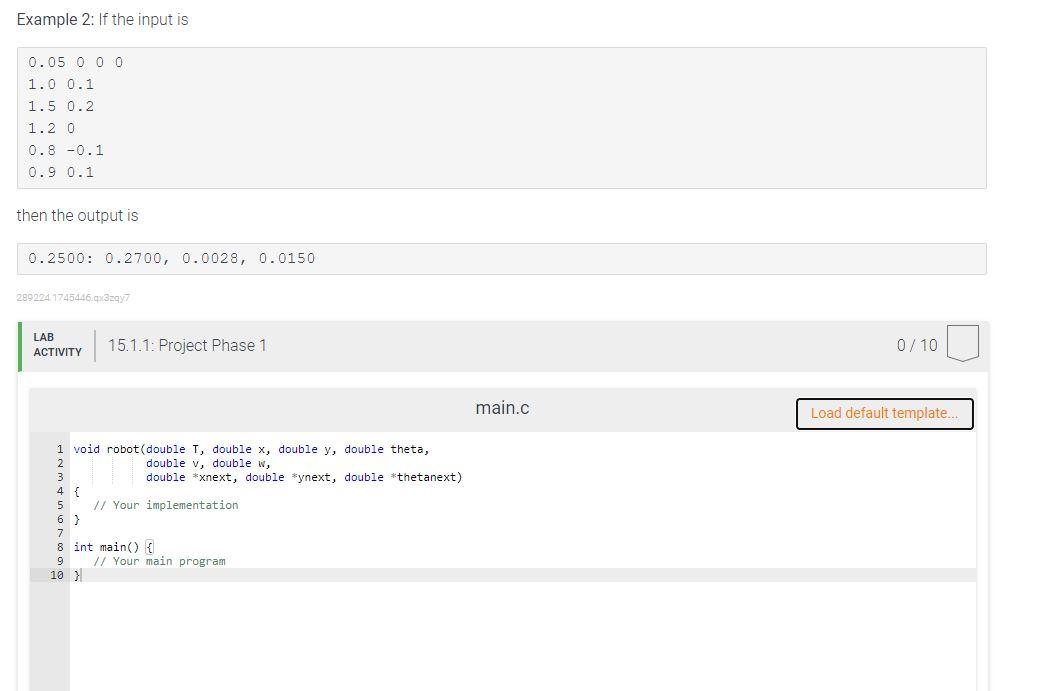Solved In this project, you will write C code to simulate | Chegg.com