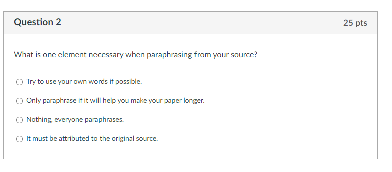 Solved Question 1 25 pts What is one important aspect of | Chegg.com