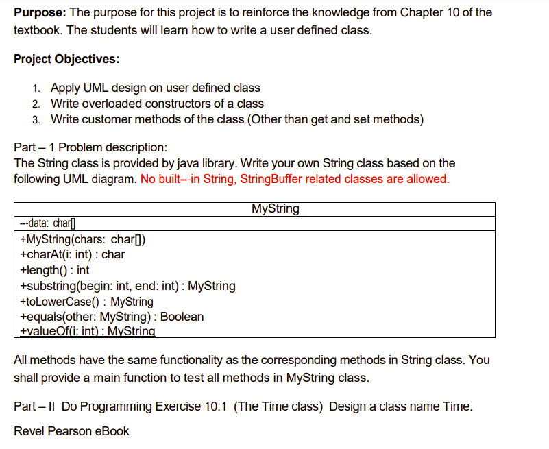 Solved I0.1 (The Time class) Design a class named Time. The | Chegg.com
