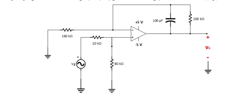 The operational amplifier used in the circuit given | Chegg.com