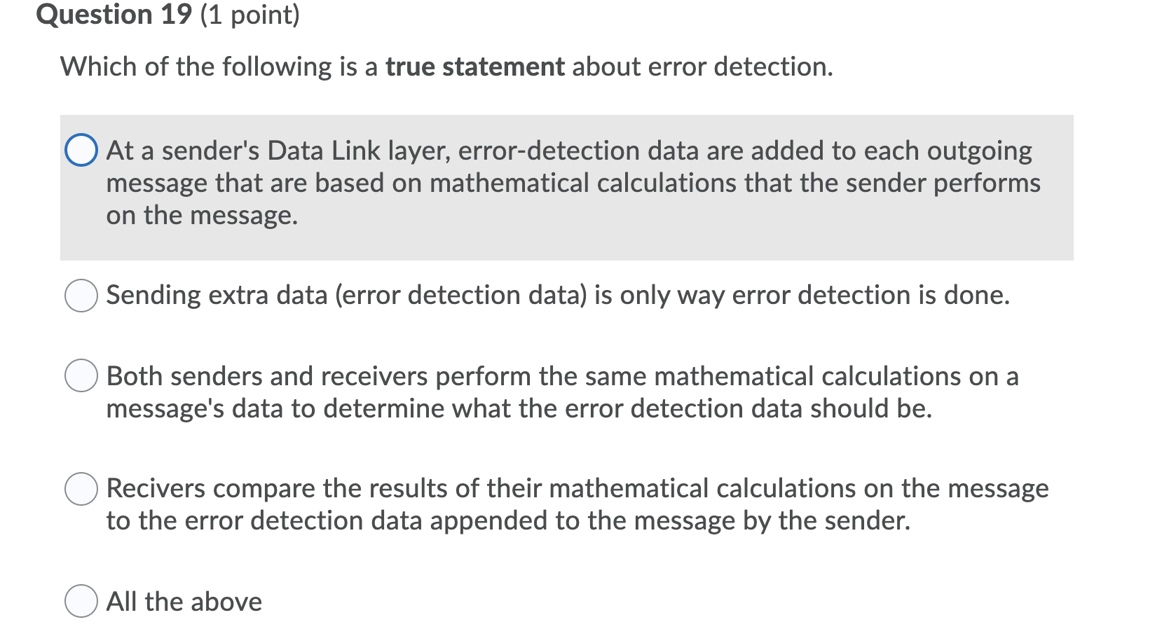 Solved Question 12 (1 point) When contention is used for | Chegg.com